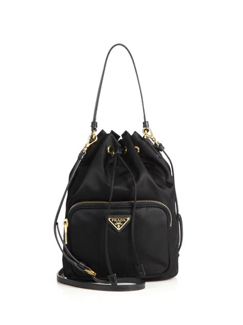 prada mini bucket bag nylon|prada nylon crossbody camera bag.